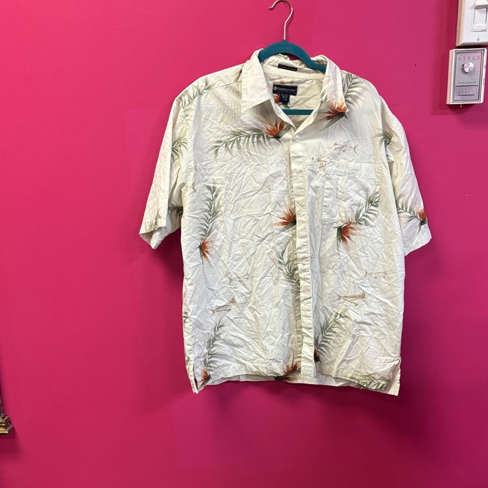Weekenders Cotton Shirt with Floral Accents